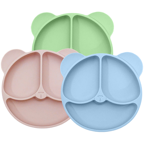 Khay tập ăn dặm silicol